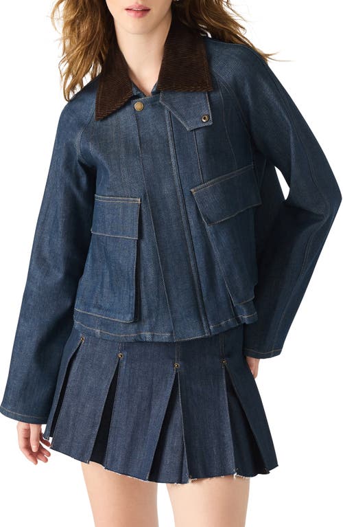 Steve Madden Justina Denim Jacket In Blue