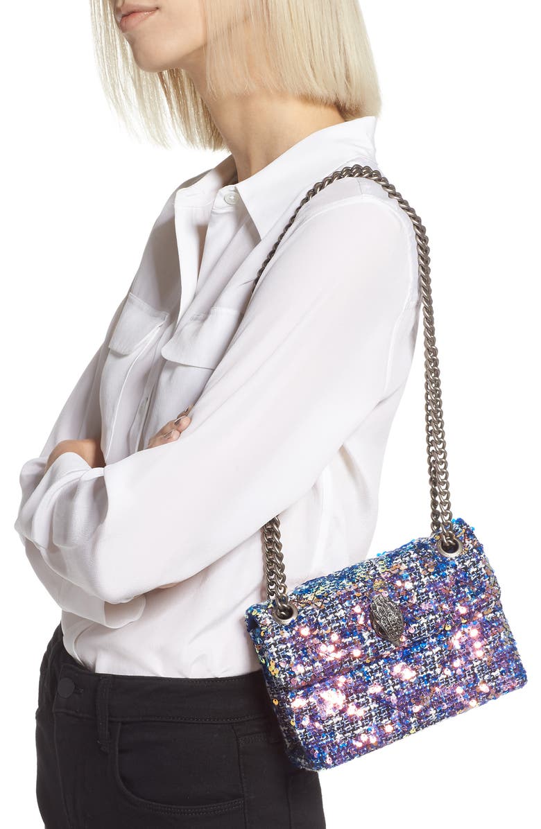 Kurt Geiger London Mini Kensington X Tweed Shoulder Bag, Alternate, color,