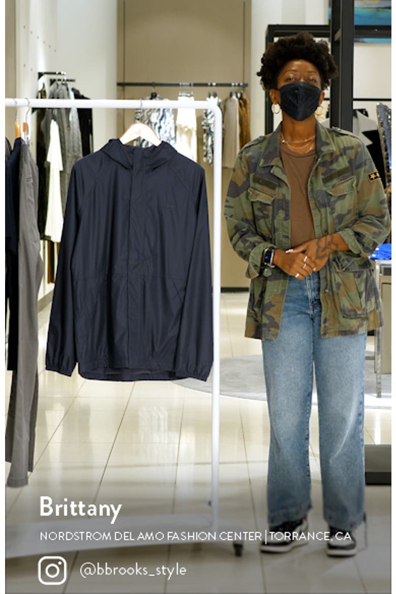 Men's Packable Waterproof Hooded Windbreaker Jacket video