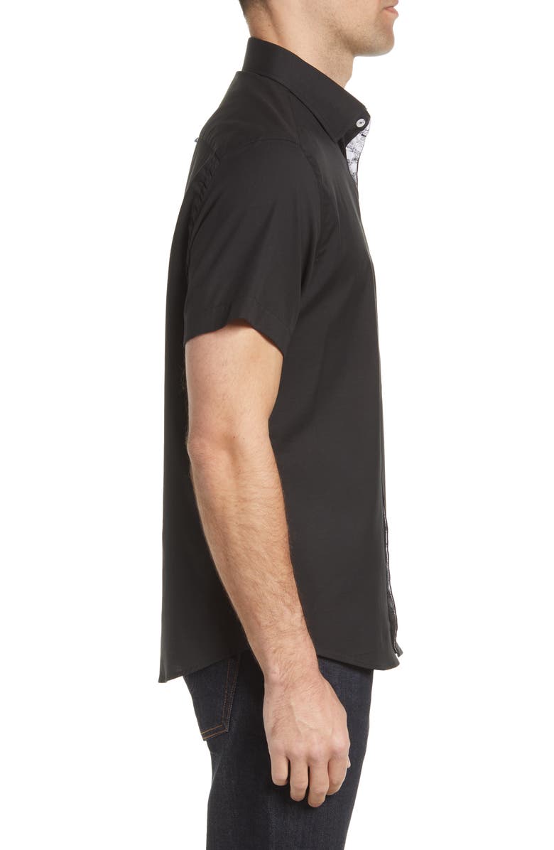 Stone Rose Men's Stretch Short Sleeve Button-Up Shirt, Alternate, color,