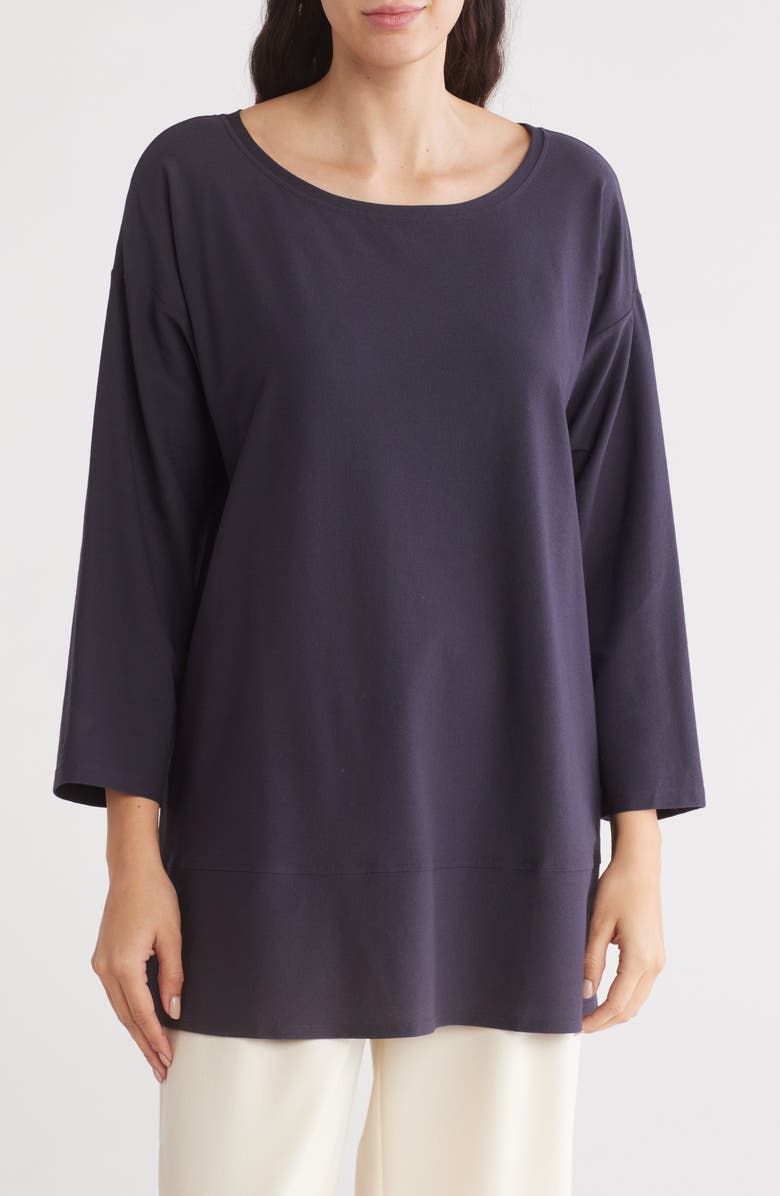 Eileen Fisher Longline Tunic Top, Main, color, Nocturne
