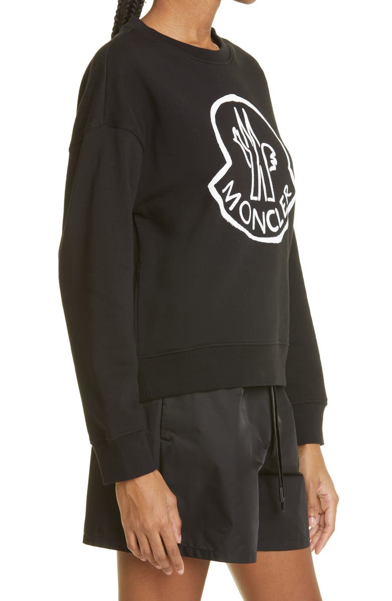Moncler Logo Graphic Sweatshirt, Alternate, color, 
