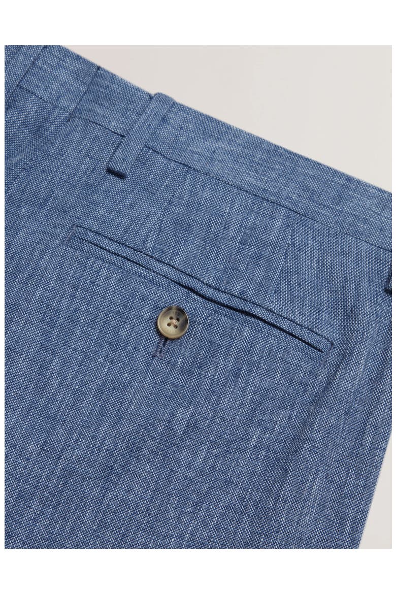 Givrant Slim Fit Linen & Cotton Pants, Alternate, color, NAVY