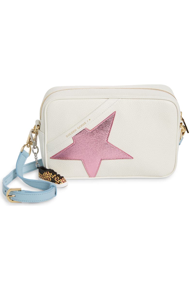 Golden Goose Star Leather Camera Bag, Main, color,