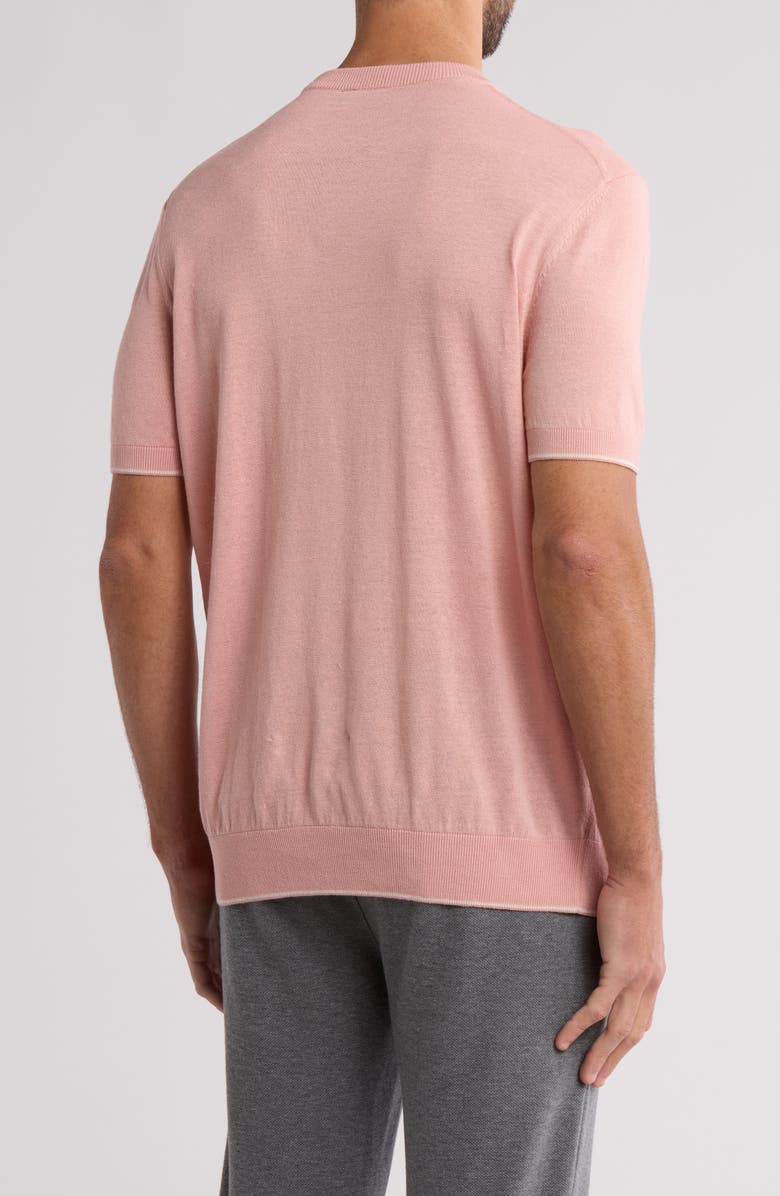 BOSS Tramonte Short Sleeve Crewneck Sweater, Alternate, color,