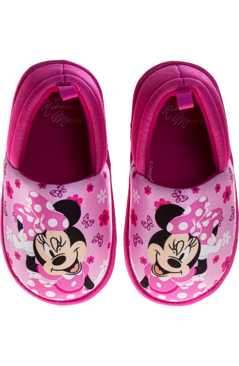 Disney Soft Disney Minnie Mouse Girls' Slippers, Main, color, Pink
