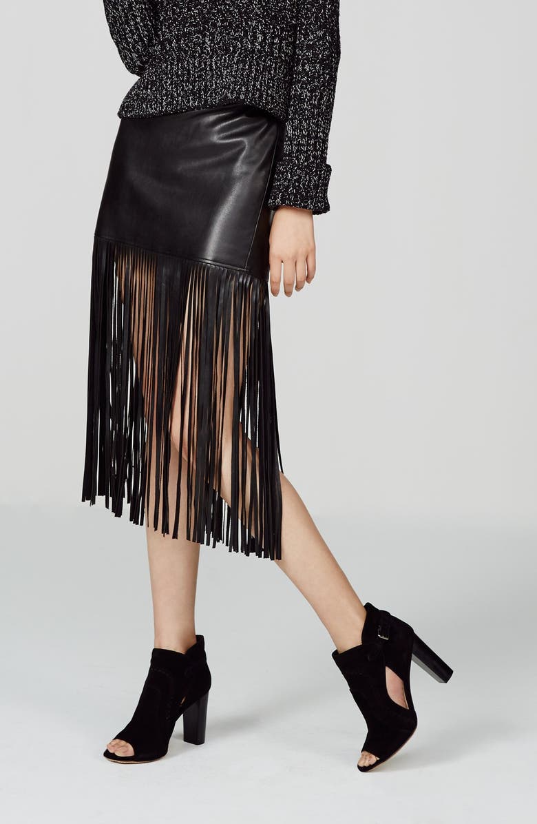 Vince Camuto 'Conley Buckle' Open Toe Bootie, Alternate, color,