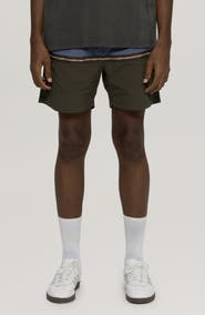 Maui & Sons Granite Colorblock Nylon Swim Trunks