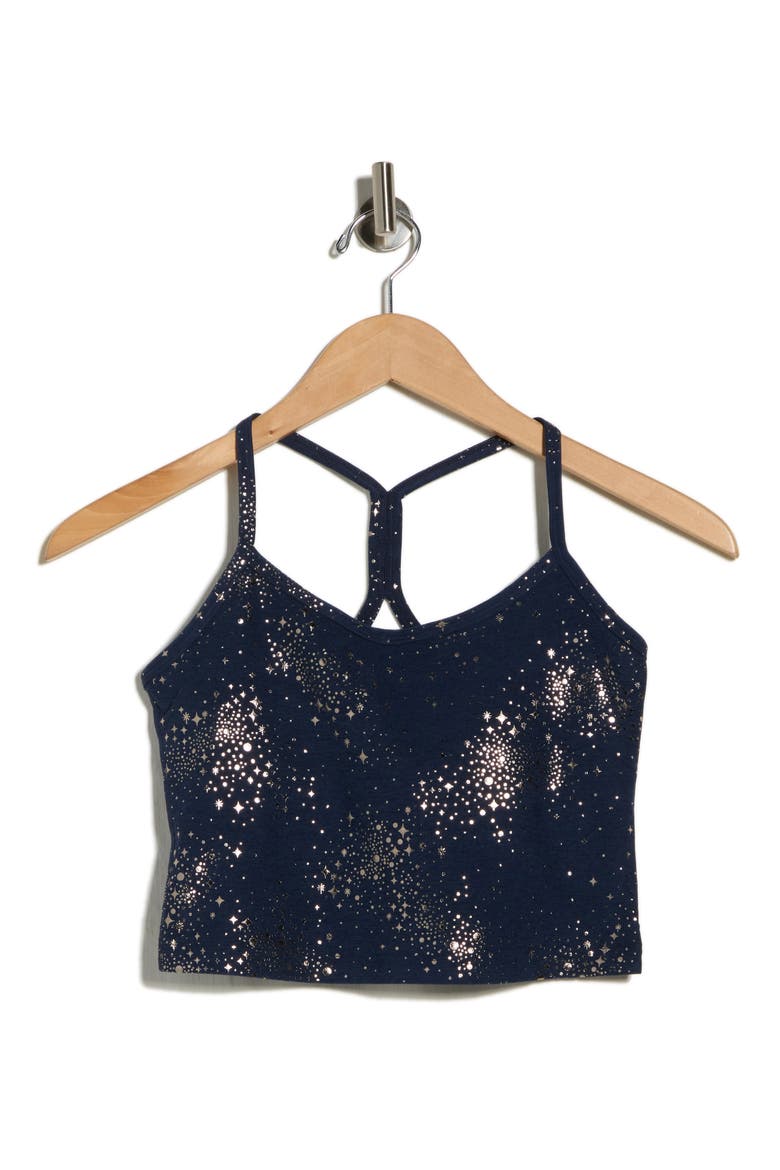 Softshine Slim Racerback Crop Camisole, Alternate, color, NAVY LUCKY STAR