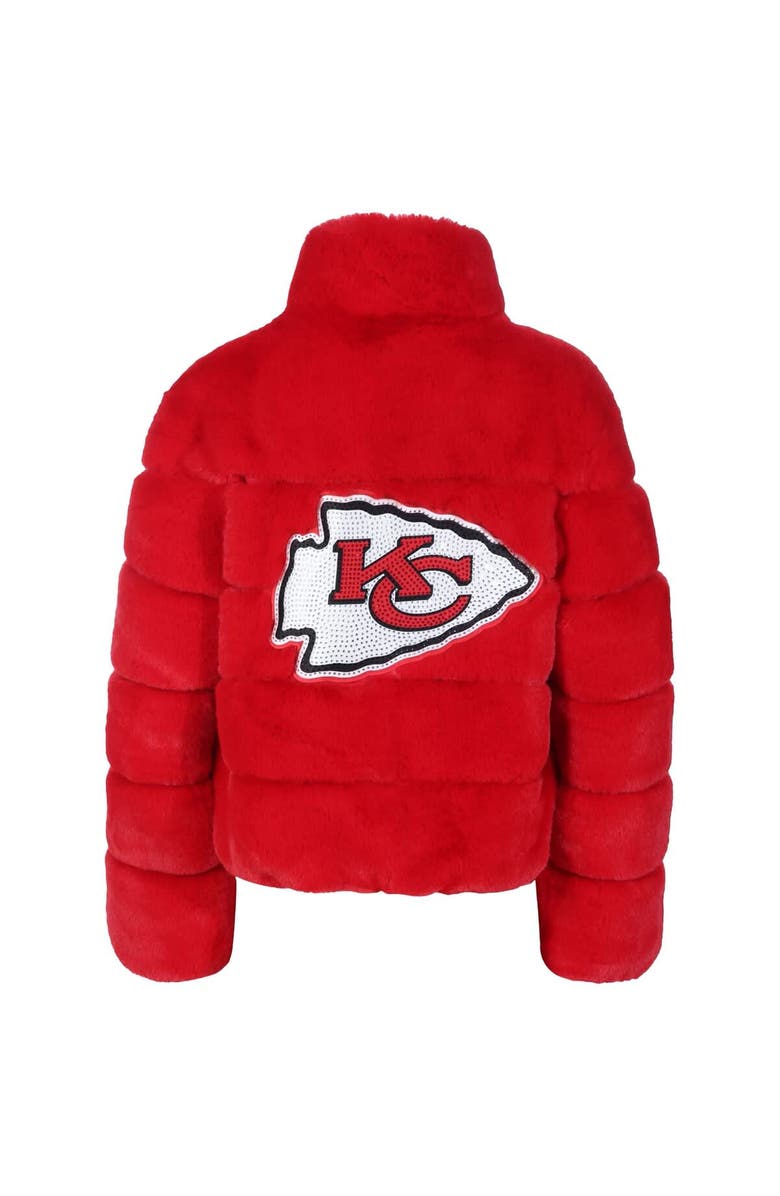 CUCE Women's Cuce  Red Kansas City Chiefs Faux Fur Full-Zip Coat, Alternate, color, 