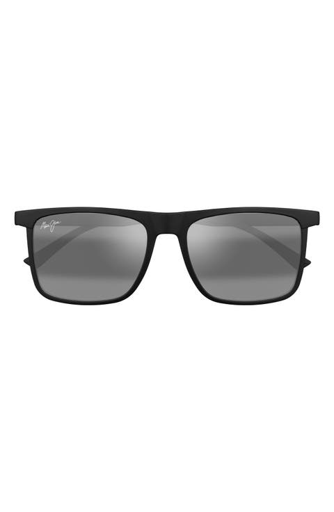 Makamae 56mm Polarized Square Sunglasses
