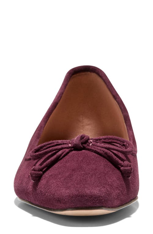 Cole Haan Paget Ballet Flat In Burgundy