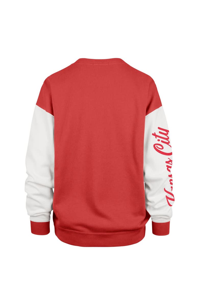 '47 Women's '47  Red Kansas City Chiefs Double Header Rise Andie Pullover Sweatshirt, Alternate, color, Red