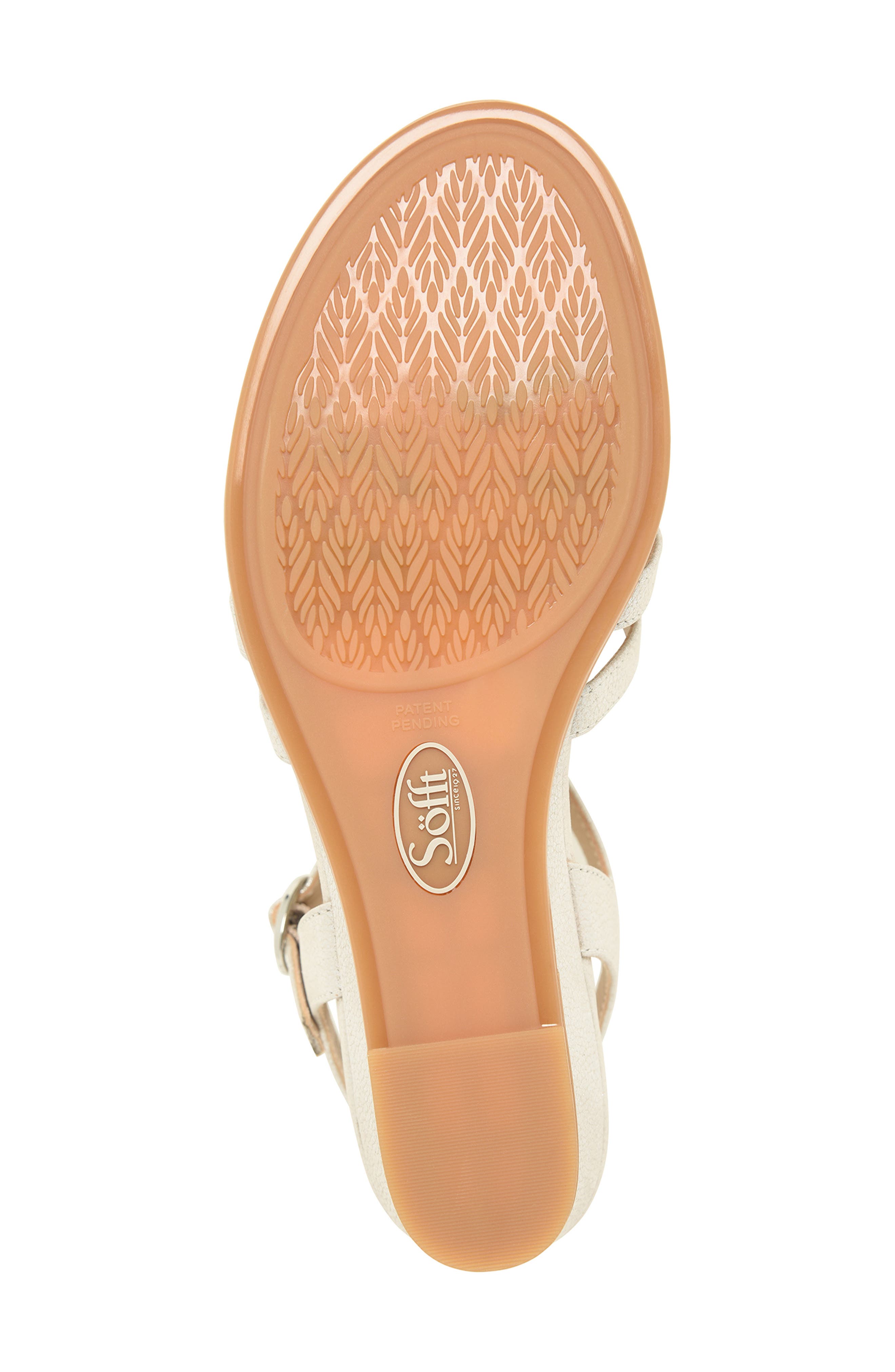 Scarlet Ankle Strap Wedge Sandal, Alternate, color, CHAMPAGNE METALLIC