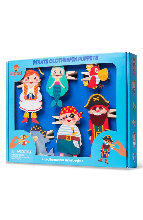 Pirate Clothespin Puppets