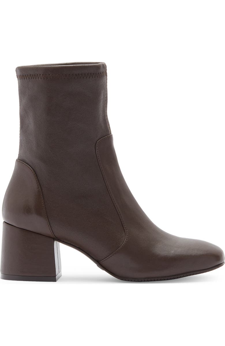 Stuart Weitzman Sleek Sock Bootie, Alternate, color, Walnut
