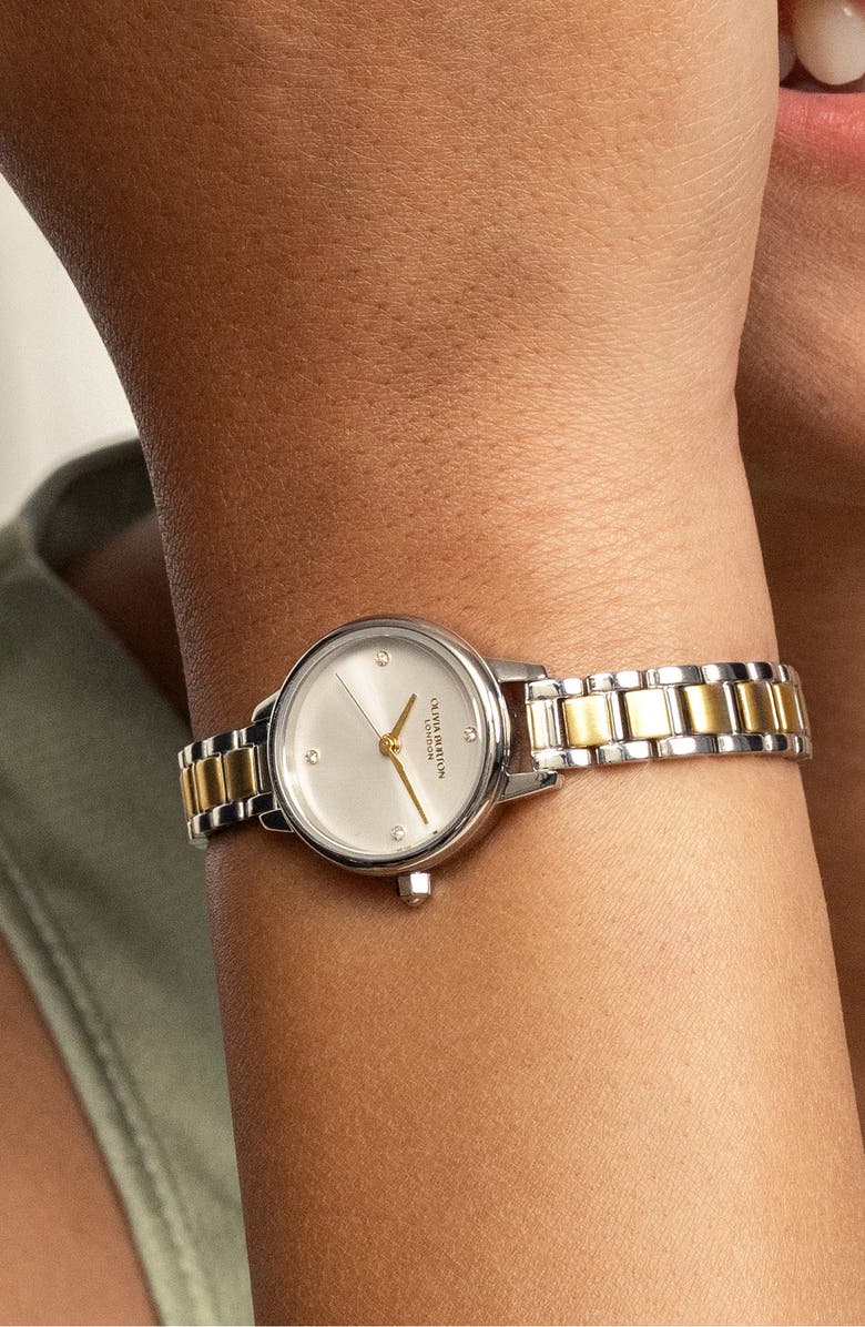 Olivia Burton Mini Classic Bracelet Watch, 23mm, Alternate, color, Silver