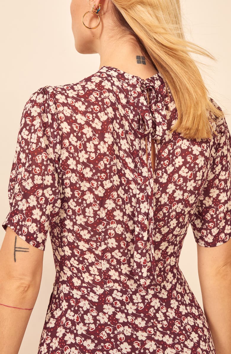 Reformation Gio Ditsy Floral Midi Dress, Alternate, color,