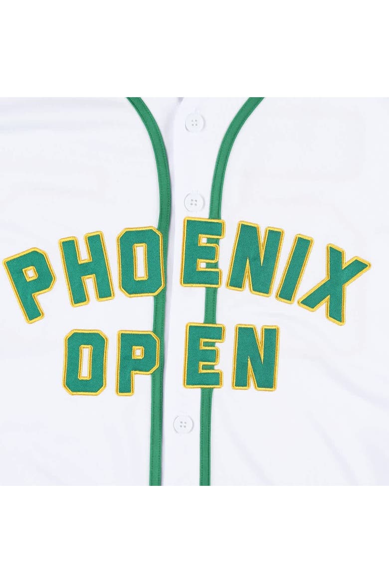 Men's Barstool Golf  White WM Phoenix Open Baseball Jersey, Alternate, color, White