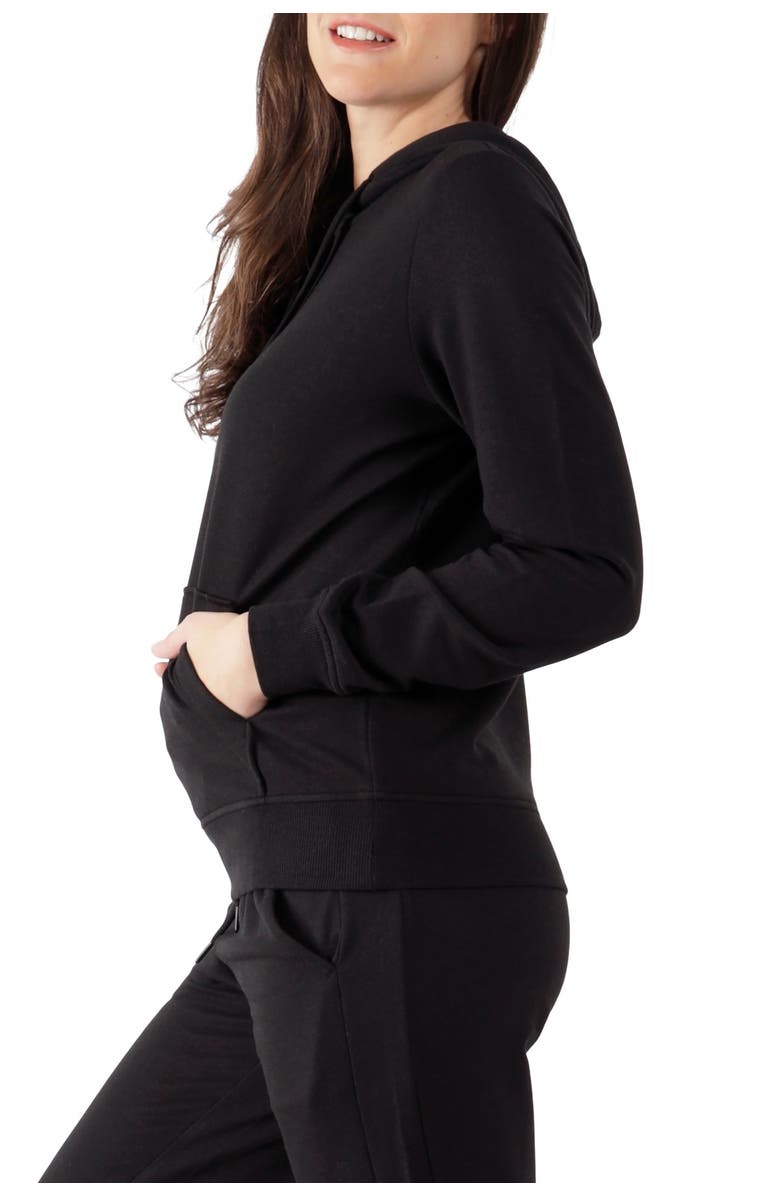 90 DEGREE BY REFLEX Terry Brushed Pullover Hoodie, Alternate, color,