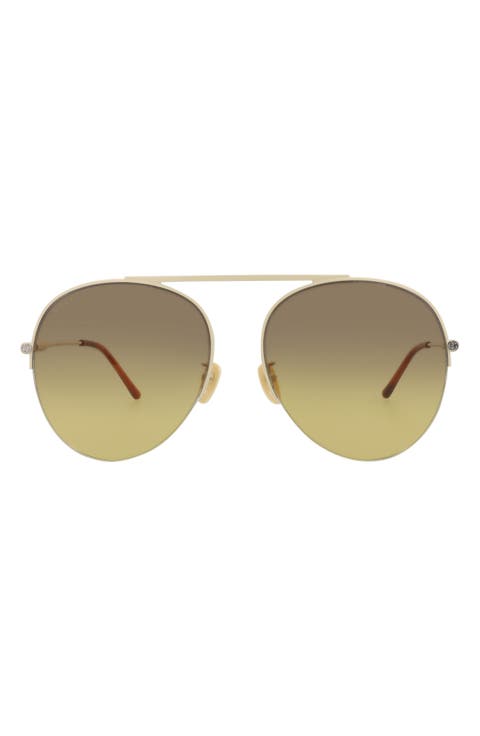 Novelty 61mm Aviator Sunglasses