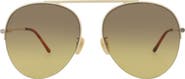Gucci Novelty 61mm Aviator Sunglasses