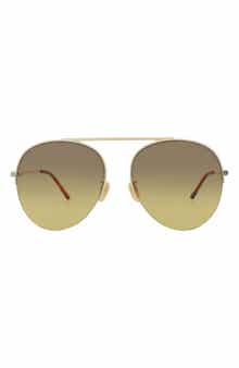 Gucci Novelty 61mm Aviator Sunglasses