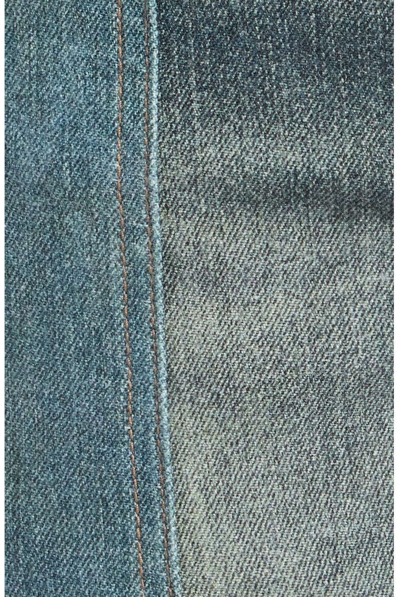 Upside Down Flare Jeans, Alternate, color, BLUE MULTI