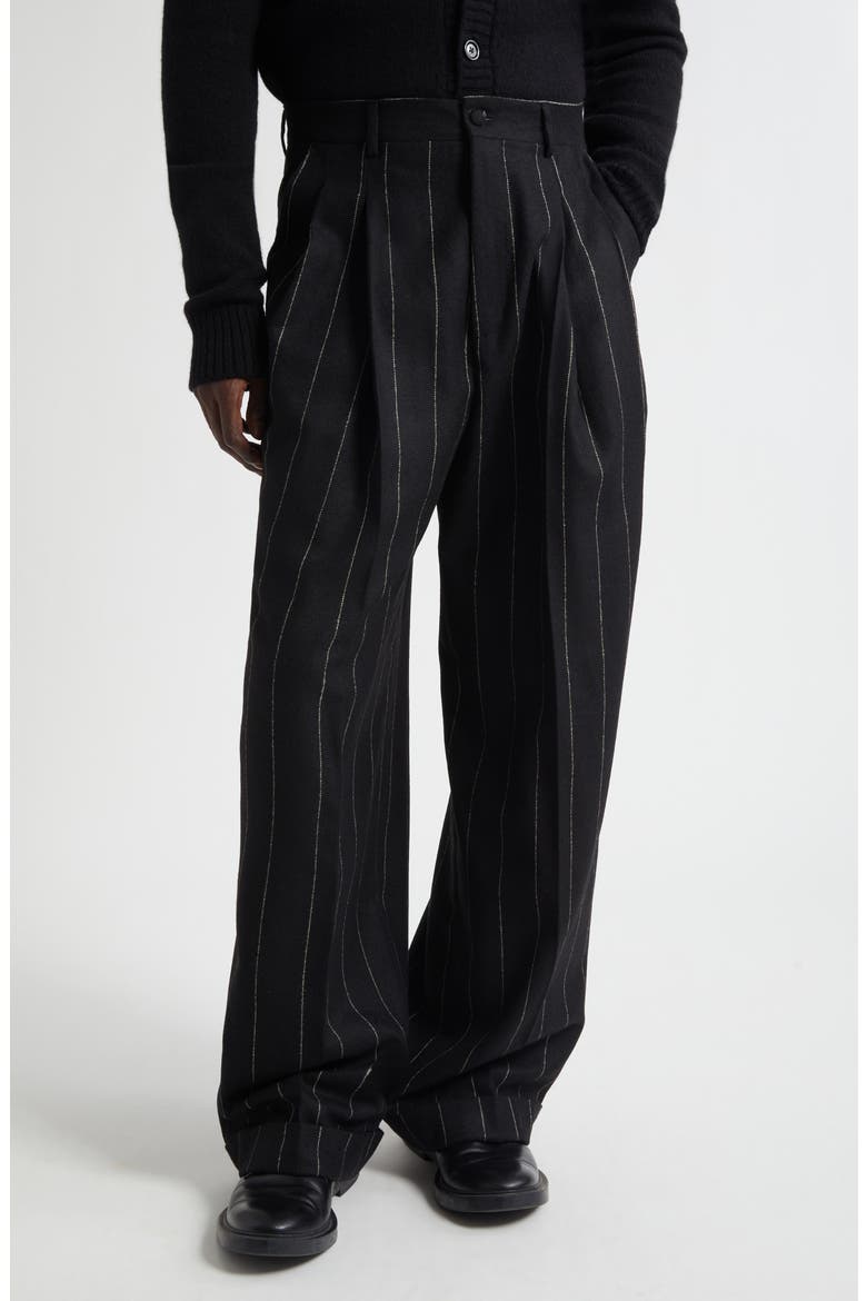 Pinstripe Alpaca Blend Pants, Main, color, S8051 RIGATO