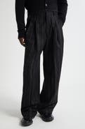 Dolce&Gabbana Pinstripe Alpaca Blend Pants