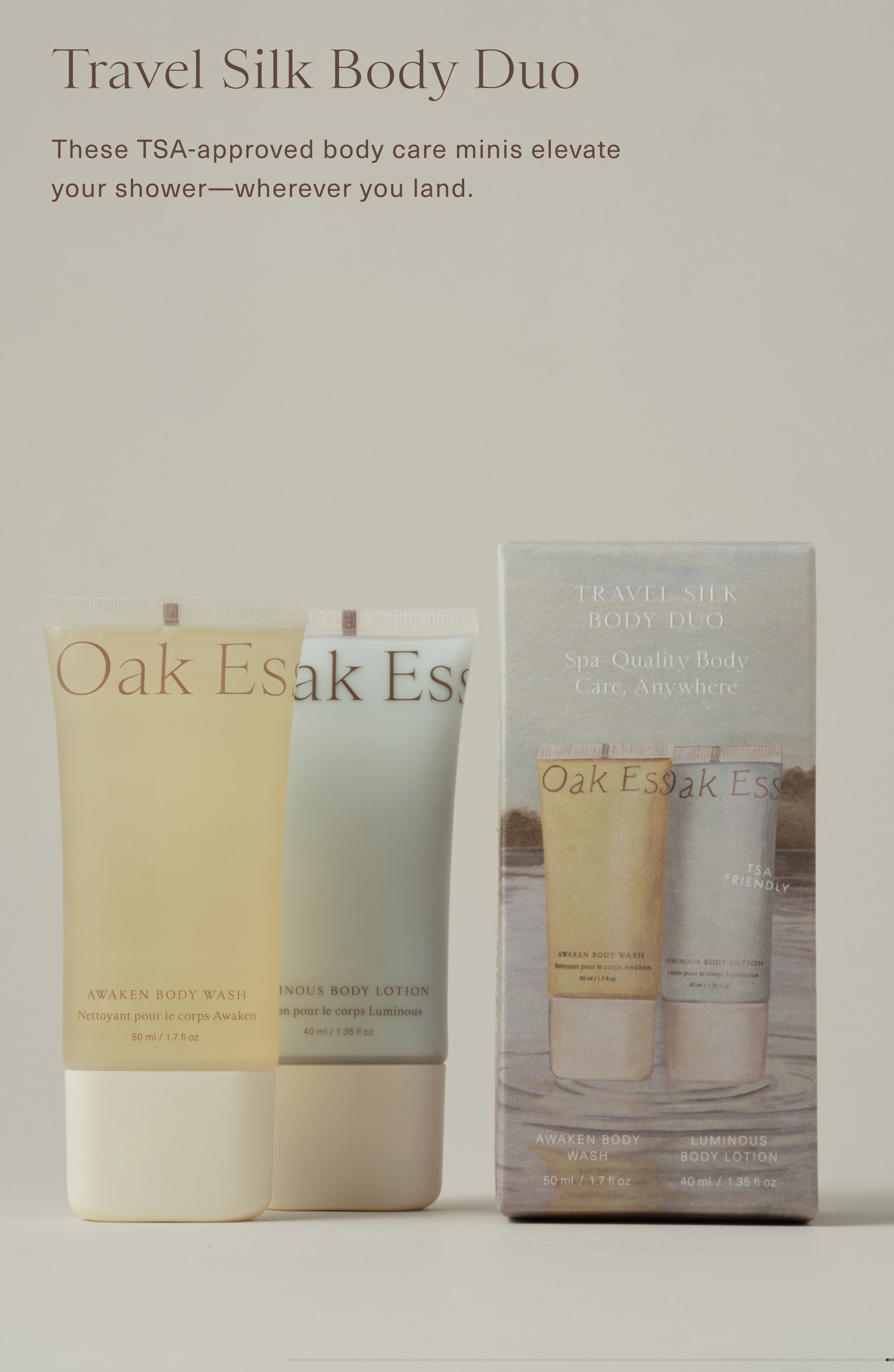 Oak Essentials Travel Silk Body Duo (Women) | Nordstrom