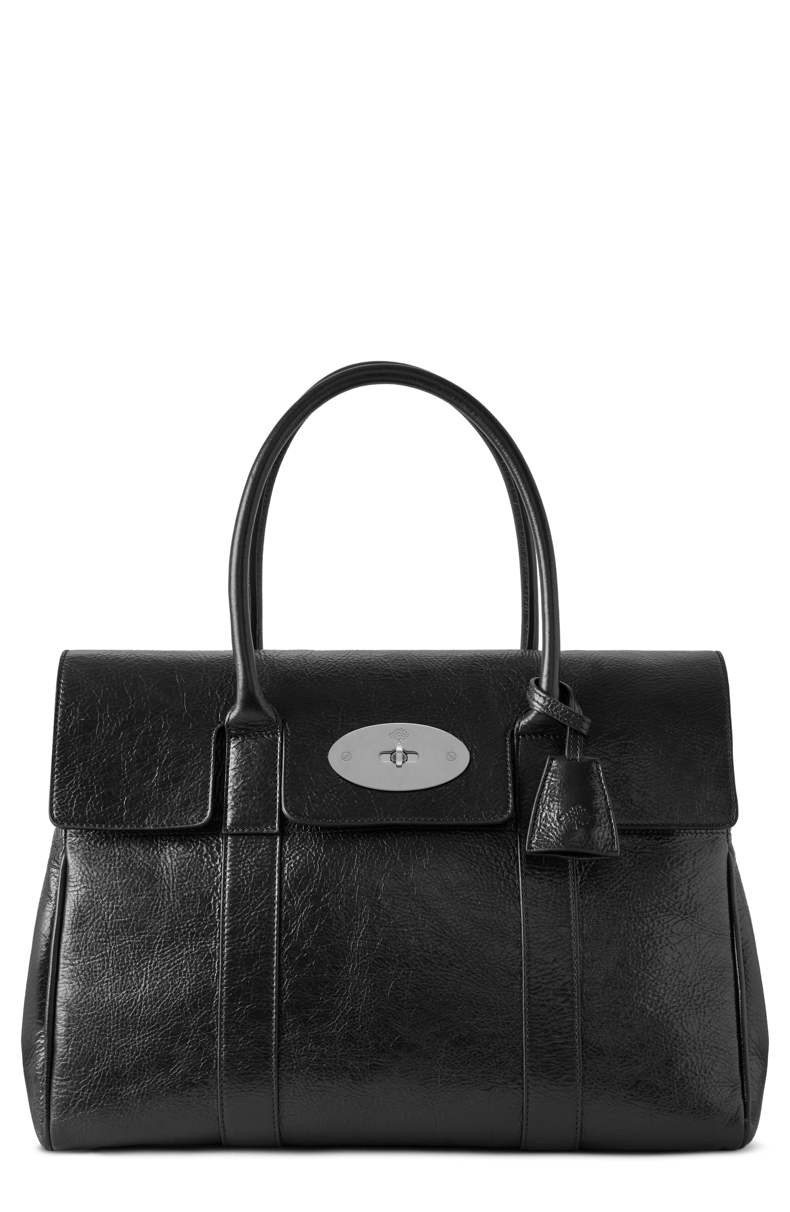Mulberry Bayswater Heavy Grain Leather Satchel, Main, color, 