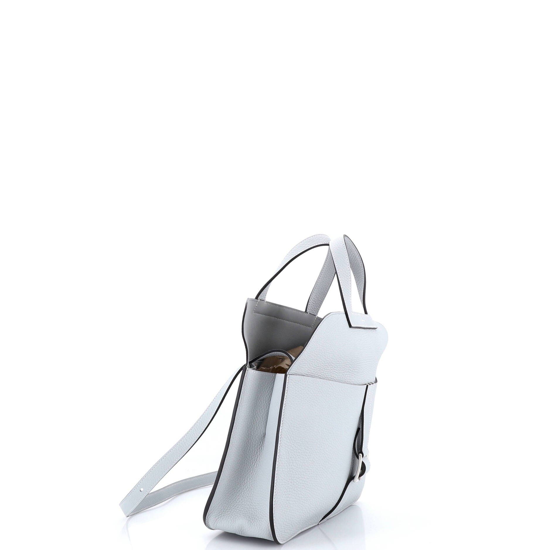 Pre-Owned Hermes Halzan Bag Clemence 31, Alternate, color, Bleu Pale