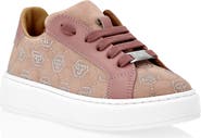 PHILIPP PLEIN Suede Lo-Top Sneakers Monogram Strass Girl