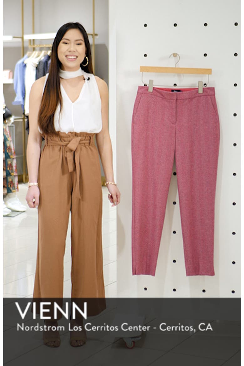 British Tweed Check Velvet Trim Pants video