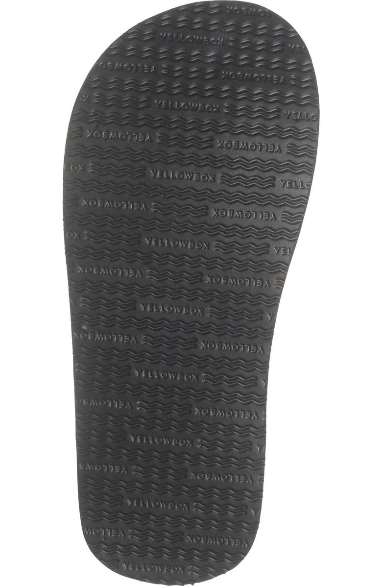 Yellow Box Premium Wally Flip Flop Sandal, Alternate, color, Black