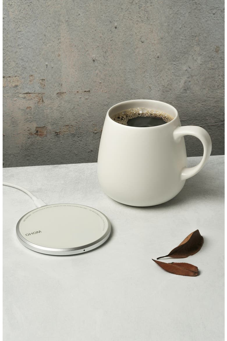 Ui Plus Mug & Warmer Set, Alternate, color, WHITE