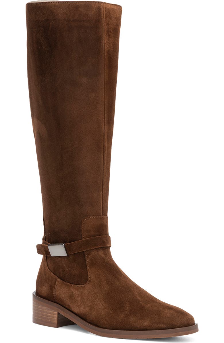 Aquatalia Luxe Suede Knee High Boot, Main, color,