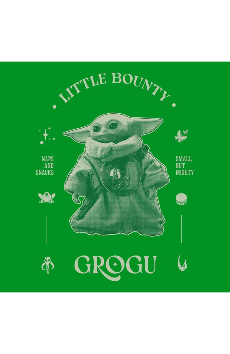 Star Wars: The Mandalorian and Grogu Boy's Star Wars The Mandalorian and Grogu Little Bounty Small But Mighty  Graphic T-Shirt, Alternate, color, Kelly Green
