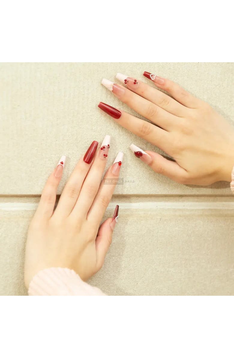 The Only Nails Cherry Kissed - Nail Set, Alternate, color, Red And Black