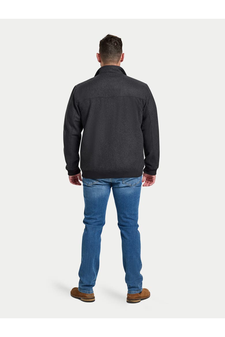 Wool Harrington Jacket, Alternate, color, Charcoal