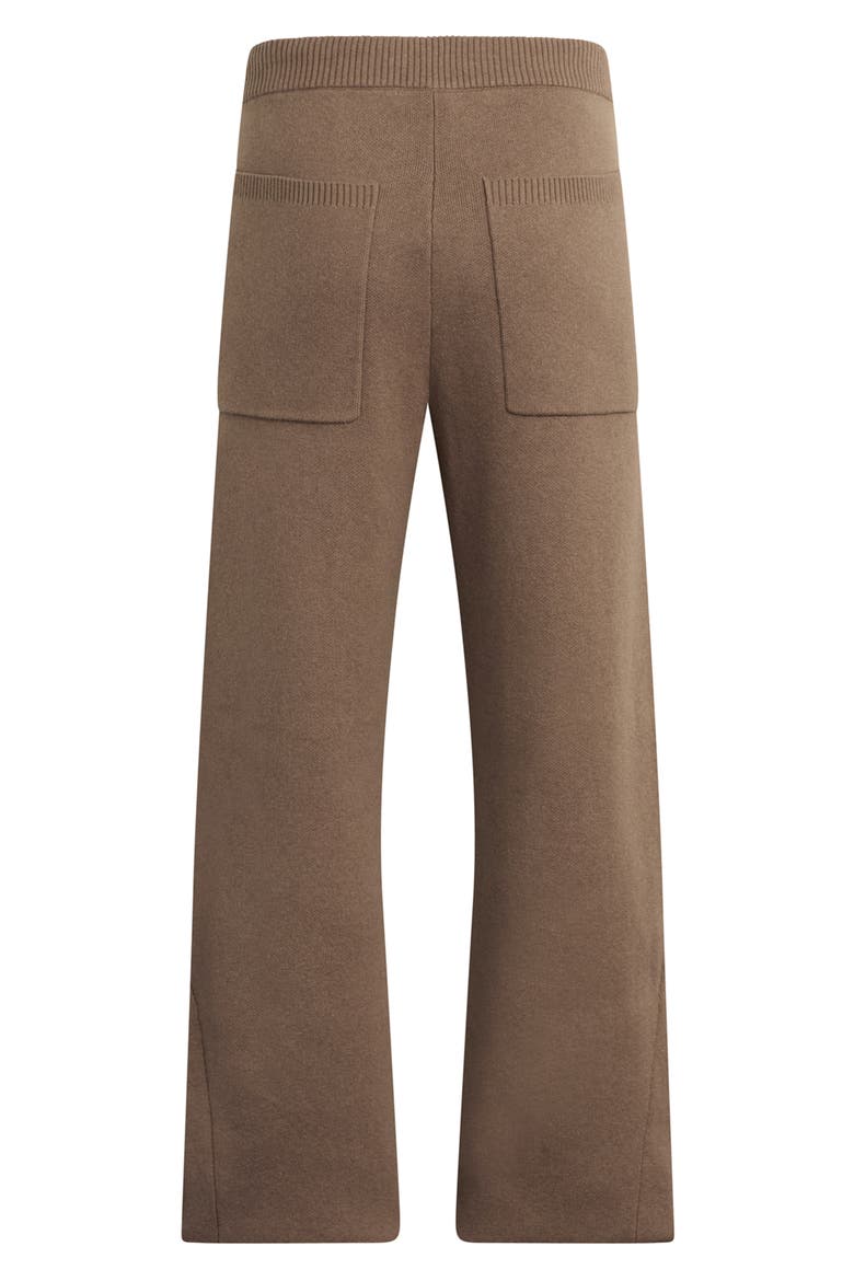 Cotton & Cashmere Double Knit Kick Flare Pants, Alternate, color, TAUPE