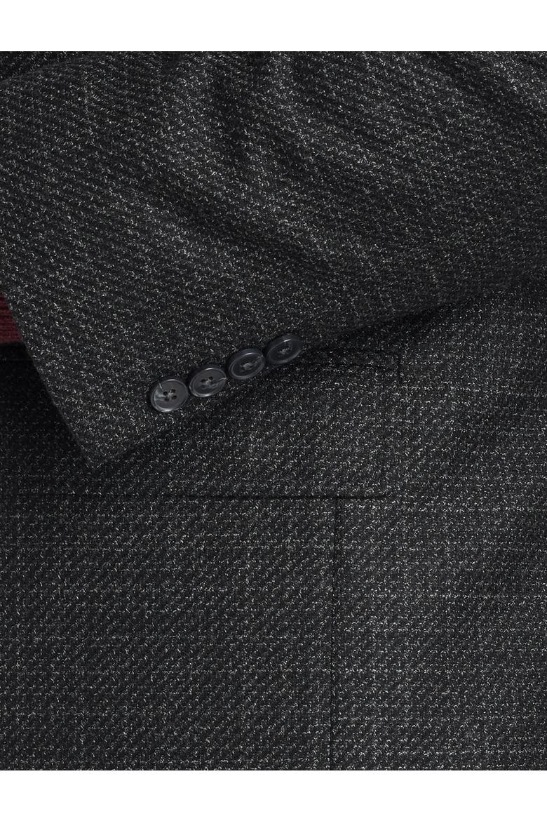 Big & Tall Textured Sport Coat, Alternate, color, BLACK
