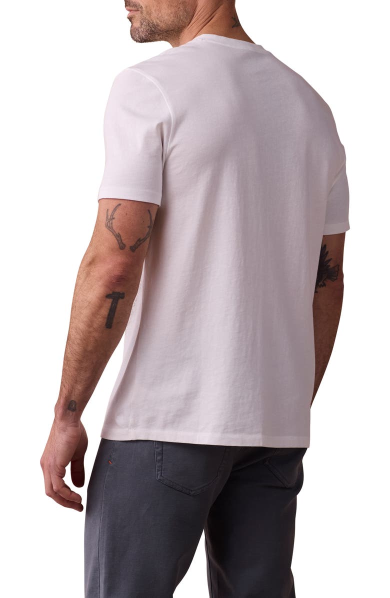 The Normal Brand Henley T-Shirt, Alternate, color, White