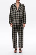 BIMBA Y LOLA Checked Straight Tailored Wool Blazer
