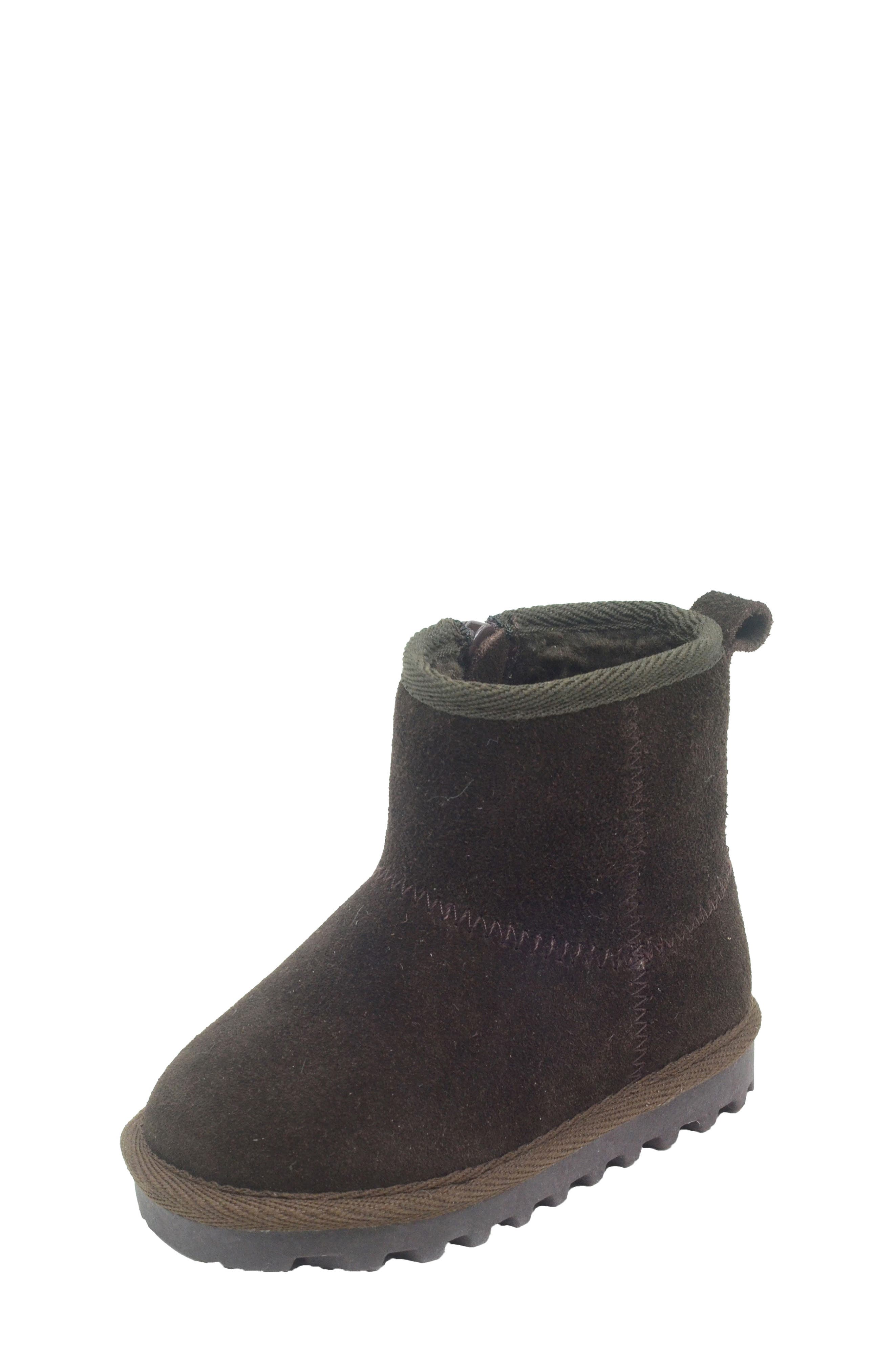 BEARPAW Kids' Bootie with Faux Fur Lining