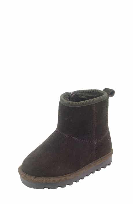 BEARPAW Kids' Bootie with Faux Fur Lining