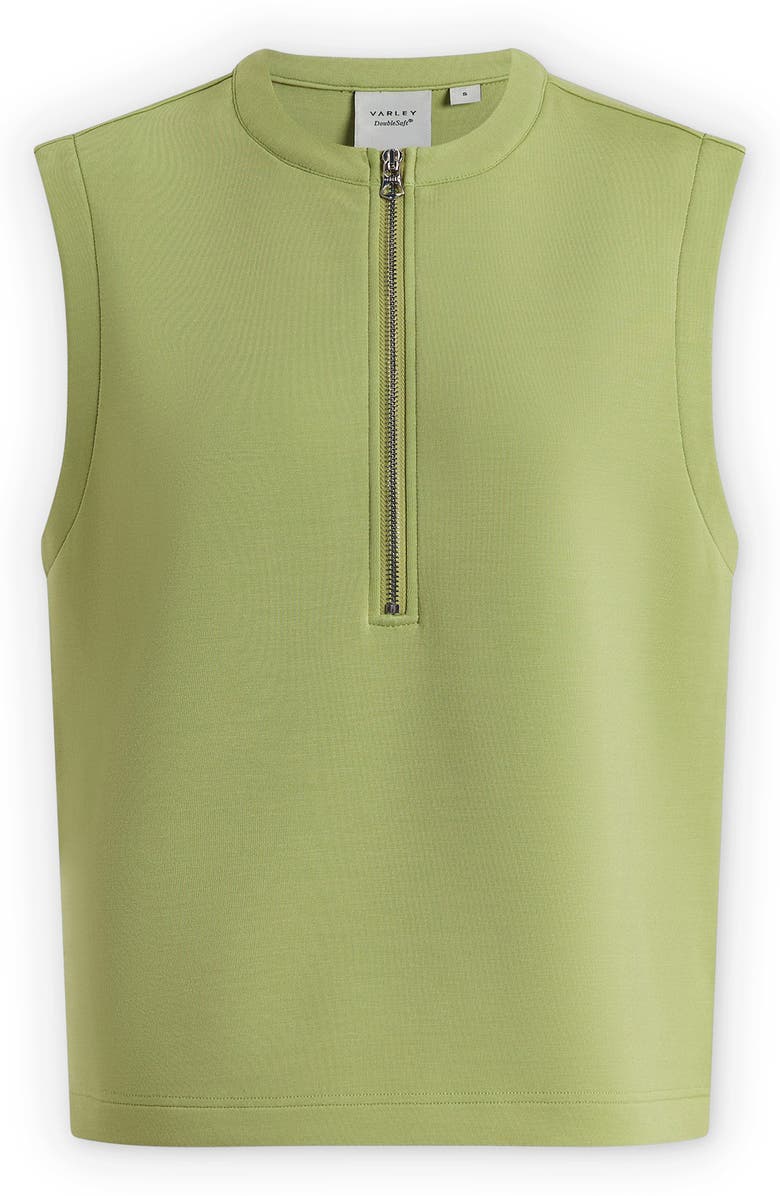 Varley Simmons Half Zip Tank, Alternate, color, Fern