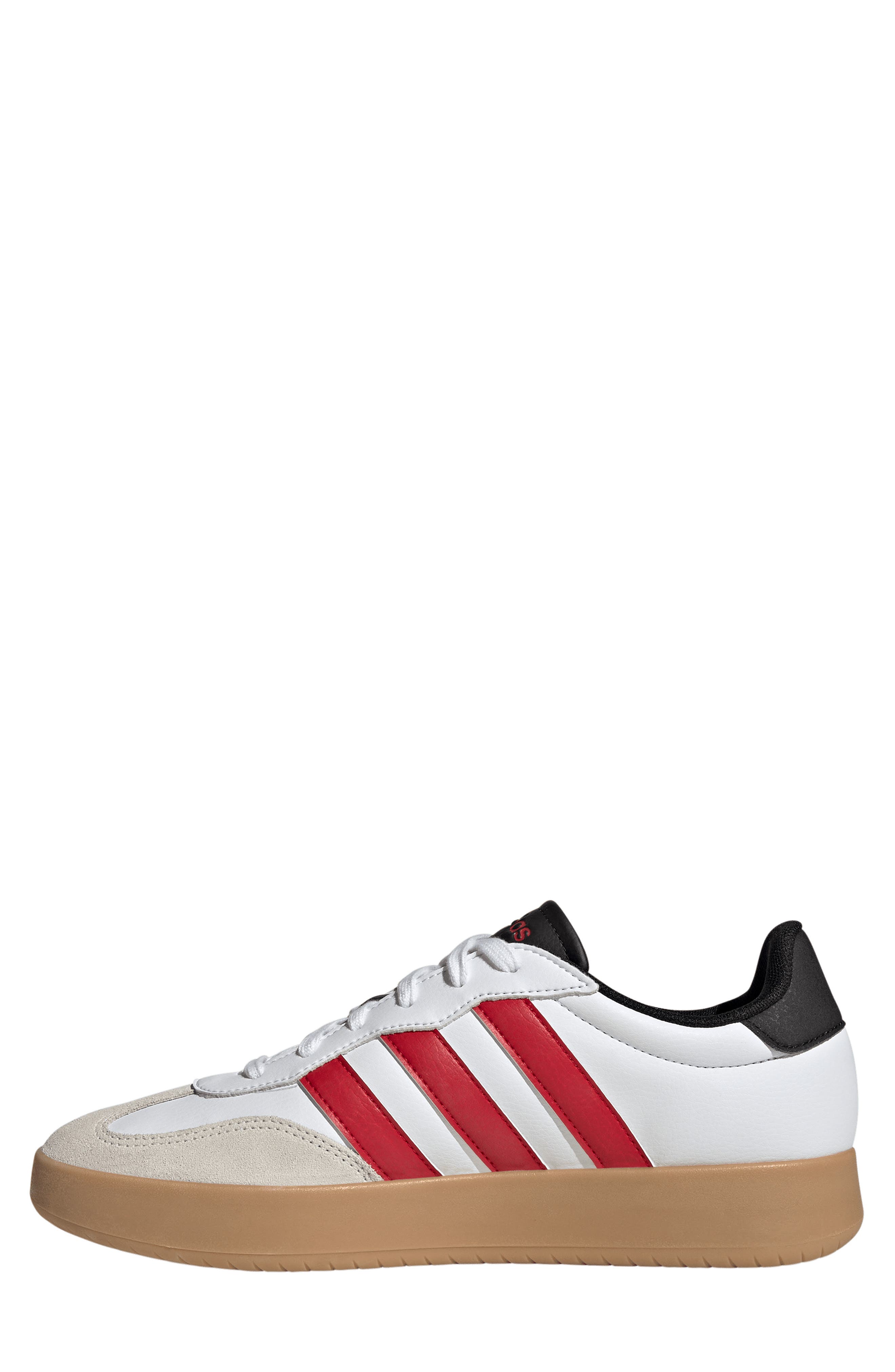 adidas Barreda Sneaker, Alternate, color, White/ Scarlet/ Core Black