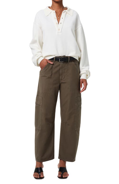 Citizens Of Humanity Marcelle Low Rise Barrel Corduroy Cargo Pants In Dogwood